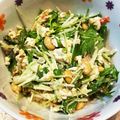 まめ郎's cooksnap of when they made 簡単♪豆腐と水菜の味噌マヨサラダ.