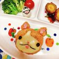S＊mama♡'s cooksnap of when they made 妖怪ウォッチ　ジバニャン＊キャラ弁.