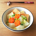 Newチヨコっと♪'s cooksnap of when they made ⁂厚揚げと蕪の時短煮⁂.