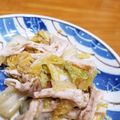 クックUX2WBN☆'s cooksnap of when they made 紅茶煮鶏むね肉と白菜のごまポンサラダ.