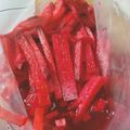 もんダック's cooksnap of when they made 彩り綺麗な赤大根のなます・大根の甘酢漬け.