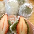 ぽんず推し！'s cooksnap of when they made いちご大福♡抹茶あん.