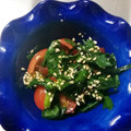 ひろみつばち's cooksnap of when they made プチトマトとニラのごま和え♪.