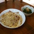 ケンチャナヨ～'s cooksnap of when they made ☆白菜と豚肉とえのき茸の和風パスタ☆.