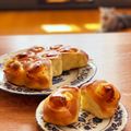 cocoruna's cooksnap of when they made HB♡ハムとチーズのふわふわちぎりパン.