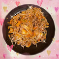 ☆hironon☆'s cooksnap of when they made ひき肉ともやしとシメジのキムチ炒め.