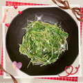 ☆hironon☆'s cooksnap of when they made 簡単！水菜のゴマ炒め.