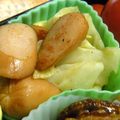 こうまさmam's cooksnap of when they made 弁当ｷｬﾍﾞﾂとｳｲﾝﾅｰのｶﾚｰ炒め.