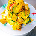 かわゆう1211's cooksnap of when they made かぼちゃの中華風サラダ.
