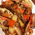 とむ子。's cooksnap of when they made 我が家のしゃきしゃききんぴら.
