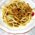 ふうはっちゃん's cooksnap of when they made ひき肉ともやしの簡単炒め♪.