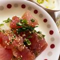 あたむ❤189's cooksnap of when they made ★ ポキ ★ハワイの漬けマグロ.