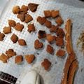 うね子ちゃん's cooksnap of when they made ♡簡単おやつ♡ハートの型抜きチョコラスク.