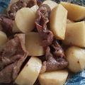 ぴあののりこ's cooksnap of when they made フライパンで！牛肉と里芋のにんにく生姜煮.