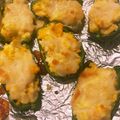 たりんく's cooksnap of when they made ピーマンのマヨたま詰めチーズ焼き！.
