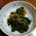 松潤LOVE♥️♥️'s cooksnap of when they made めちゃウマ！！春菊の胡麻油炒め♪！！.