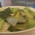 あゆたっくん's cooksnap of when they made チンゲン菜と白ネギとさつま揚げのたいたん.