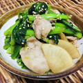 料理男子部's cooksnap of when they made ほうれん草と大根と豚肉のポン酢炒め.