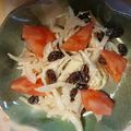 yobibaa's cooksnap of when they made レーズンとトマト入り切り干し大根のサラダ.