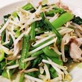 やまったくん's cooksnap of when they made 豚肉ともやし小松菜の和風炒め.