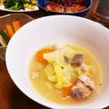 麻's cooksnap of when they made 鮭缶で♪石狩風なお味噌汁.