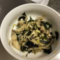 こぐまの向日葵's cooksnap of when they made ダイエット☆わかめとキノコの炒め物☆.