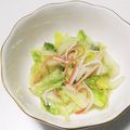 もぐ・ω・くま's cooksnap of when they made レタスとカニカマのナムル風サラダ.