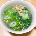 ステルトミチル's cooksnap of when they made ごま油香るふんわり卵レタスねぎのスープ.