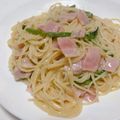 midori_'s cooksnap of when they made 簡単＊ほうれん草のカルボナーラ.