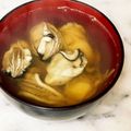 ナピト's cooksnap of when they made 牡蛎のお吸い物.