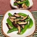 猫のミイヤ's cooksnap of when they made しいたけスナップえんどう柚子こしょう炒め.