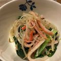 くろぷっちー's cooksnap of when they made 簡単！もやしと小松菜のカニカマナムル.