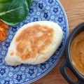 しましましま。's cooksnap of when they made 発酵、卵、強力粉なし！簡単チーズナン.