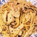 そらいろ猫's cooksnap of when they made エリンギと豚肉の黒ゴマパスタ.