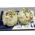ゆけり３兄弟's cooksnap of when they made 鷹の爪×黒ごま×しらす＊ふんわりおむすび.