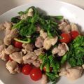 akko♪（＾＾）♪'s cooksnap of when they made 鶏肉（せせり）と菜の花の粒マスタード炒め.