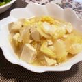 chikappe's cooksnap of when they made 材料２つ　白菜と豆腐の生姜スープ煮.