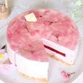 しらたき☆'s cooksnap of when they made ✿桜のレアチーズムースケーキ✿.