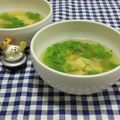 みかかめ's cooksnap of when they made 捨てる前に！活用☆セロリ葉と豆腐の味噌汁.