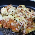mi_ricky's cooksnap of when they made おつまみに最高☆厚揚げのキムチチーズ焼き.