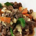 COOKVOC's cooksnap of when they made 牛肉と豆腐の生姜醤油炒め.