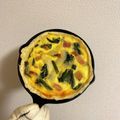 あんぽんちゃろ's cooksnap of when they made おしゃれで簡単♡スキレットでキッシュ.