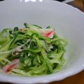 まんまるさくら's cooksnap of when they made 超簡単！水菜とかにかまのサラダ.