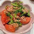 yumtas♥'s cooksnap of when they made 簡単ブロッコリーとトマトのつゆポンサラダ.