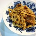 マホイ族の村長's cooksnap of when they made シャキシャキれんこんと豚ばら肉生姜焼き.