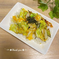 結真は道産子♪'s cooksnap of when they made キャベツと竹輪のとろ～り玉子焼き丼♪.