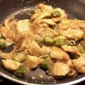BellmanM's cooksnap of when they made オクラと鶏肉のさっぱりぽん酢炒め.