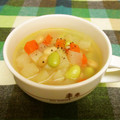 龍青空ママ's cooksnap of when they made １０分で簡単☆根菜と枝豆の優しいスープ☆.