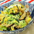 U☆kaoru's cooksnap of when they made ホウレン草と油揚げの玉子丼☆蕎麦処風.