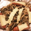 みりん調味料's cooksnap of when they made ソーセージとキノコのホイル焼き.